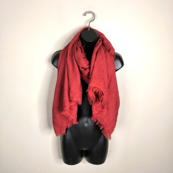Boutique Premium Cashmere Made In Italy Fringe Boho Chic Glam Feminine Scarf